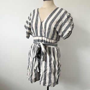 American Eagle | AE Striped One Piece Beach Romper